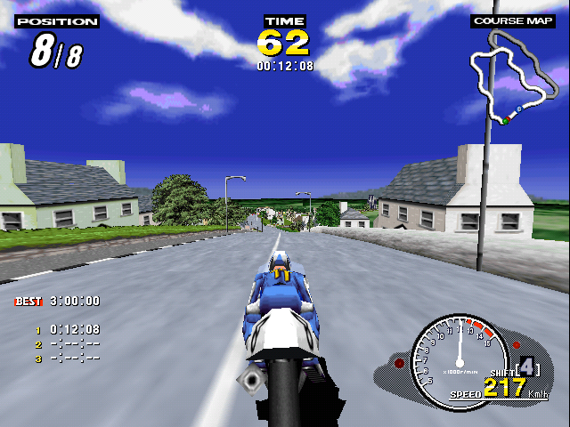 Manx TT SuperBike screenshot 5 for Sega Saturn